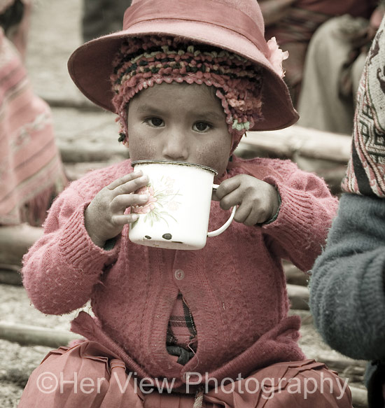Another young one enjoying her chocolate