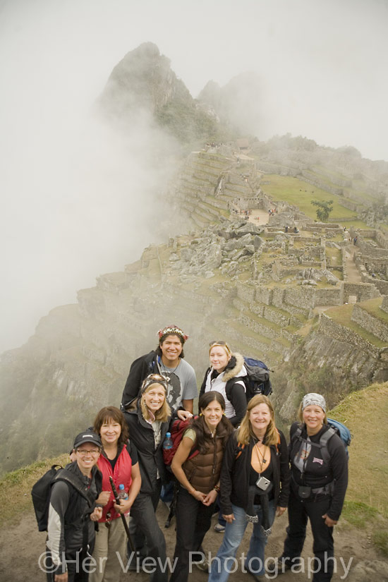 Your group with Machu Picchu behind us