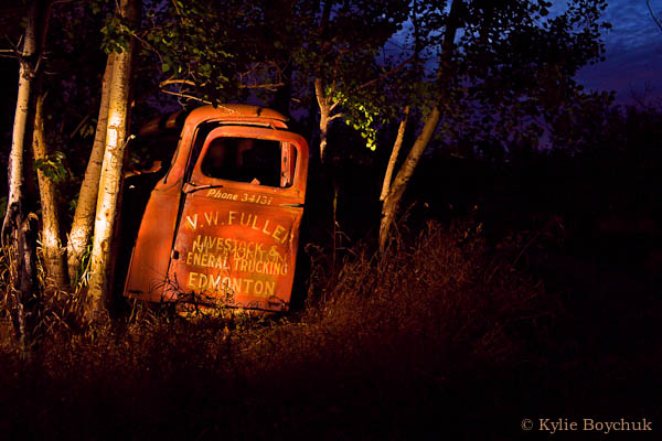 Night photography field trip - student image by Kylie Boychuk